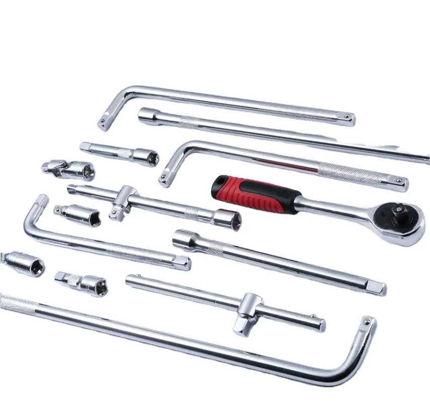 1/2 sleeve extension connecting rod force slide rod extension bending connecting rod universal joint head short ratchet