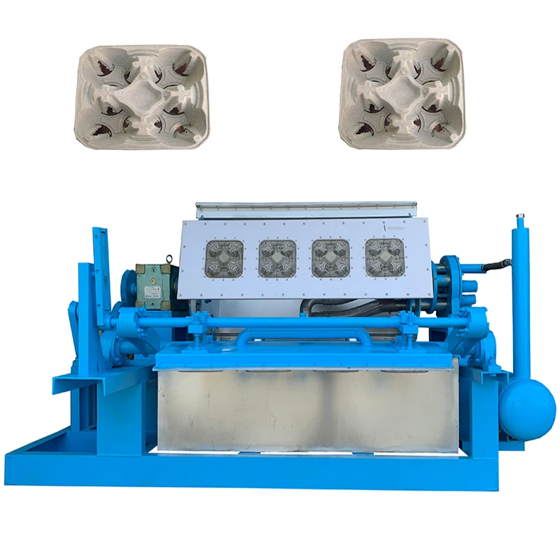 Paper pulp molding 2000pcs/hr Egg tray machine with brick kiln dryer