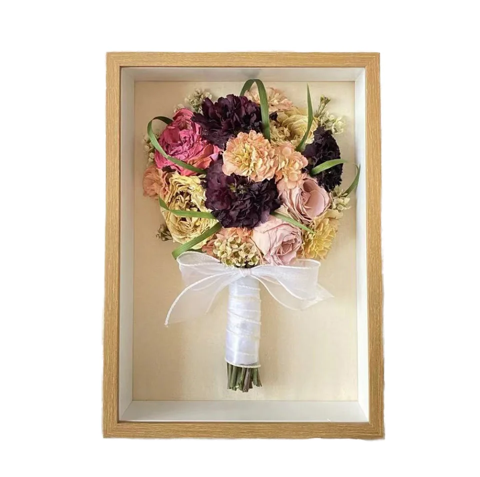Wholesale DIY Deep 3D Picture Frame Wooden Photo Frame with UV Printed Display for Art and Box Shadow Art Decoration