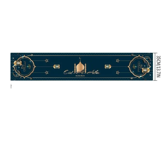Ramadan Kareem Table Runner for Islamic Eid Mubarak for Home Fireplace Party Decoration