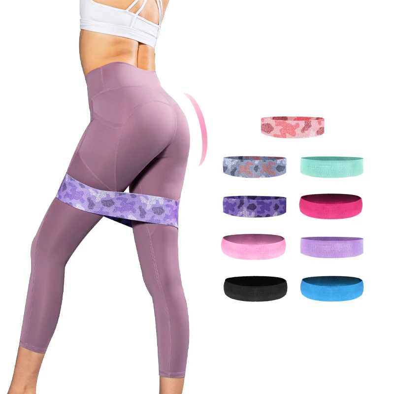 Wholesale workout bands resistance Custom logo Circle Resistance Hip Band elastic bands for exercises