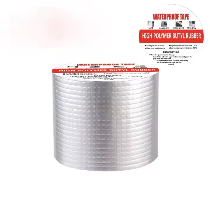 Roof sealing butyl tape waterproof self-adhesive aluminum foil Butyl rubber tape for metal roof
