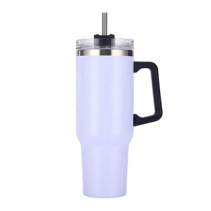 stanley big grip 40oz adventure reusable vacuum travel quencher chambray tumbler
