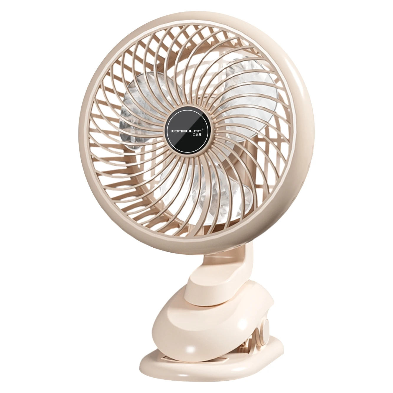 KONFULON 2024 New Innovative Portable Table & Wall Fan with Soft Light and Rechargeable Battery for Air Cooling and Lighting