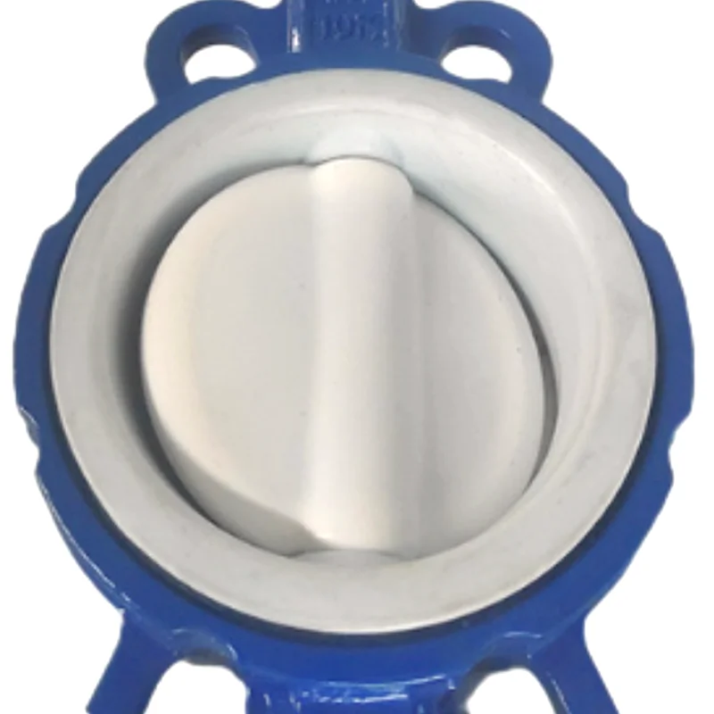 Pneumatic Butterfly Valve Ptfe Lined Butterfly Valve D671F-16Q Wafer Type Butterfly Valve Dn50 150 300