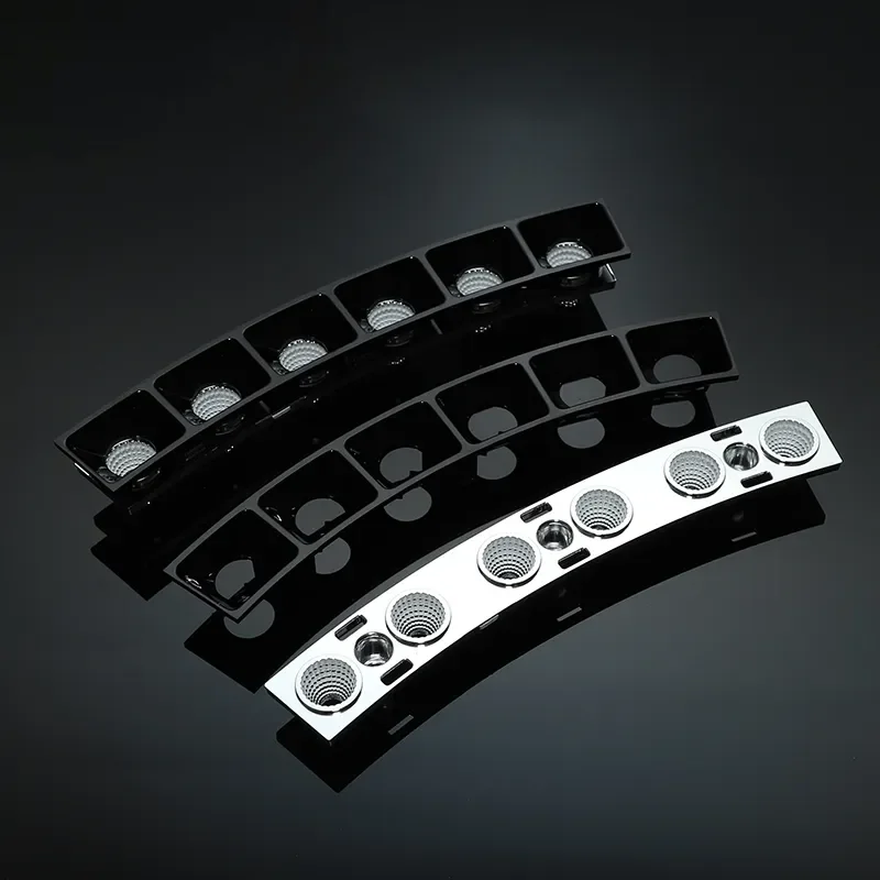 optical reflector lighting accessories series with cover round plastic light reflector linear reflector
