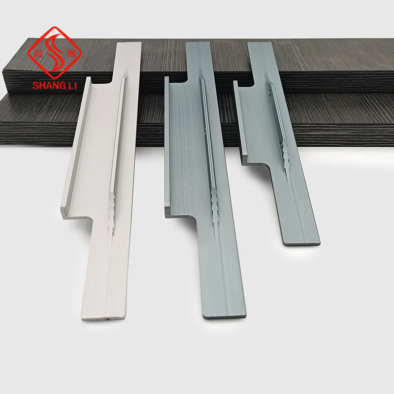 Aluminium Profile Aluminum Furniture Cabinet Drawer Handle Cabinet Pulls for Furniture Parts cabinet custom hadnle