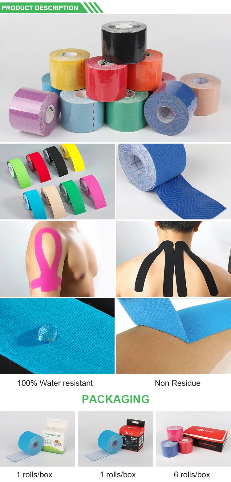 Cotton Kinesiology Tape Printed Sports Kinesios Tape