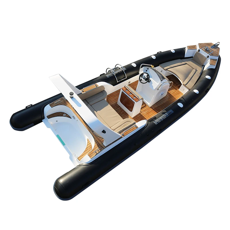 Haohai Raft Jet Sailing Rubber Small Bateau Center Console Aluminio New Pvc Racing Barcavetroresin Rib Boat For Entertainment