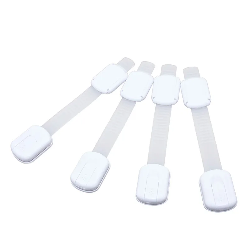 Multi-Use Plastic Adjustable Adhesive Drawers Fridge Child Baby Proof Safety Cabinet Door Strap Locks