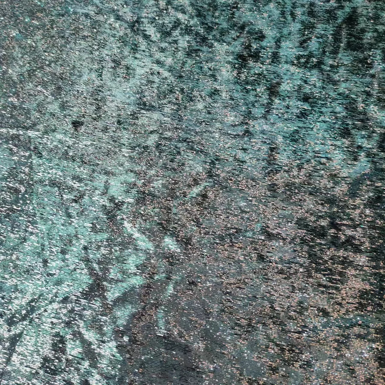 Custom 100%Polyester Woven Lurex Fabric Metallic Stripe Shinny No Stretch Micro Velvet Fabric For Women Dress Clothing Garment