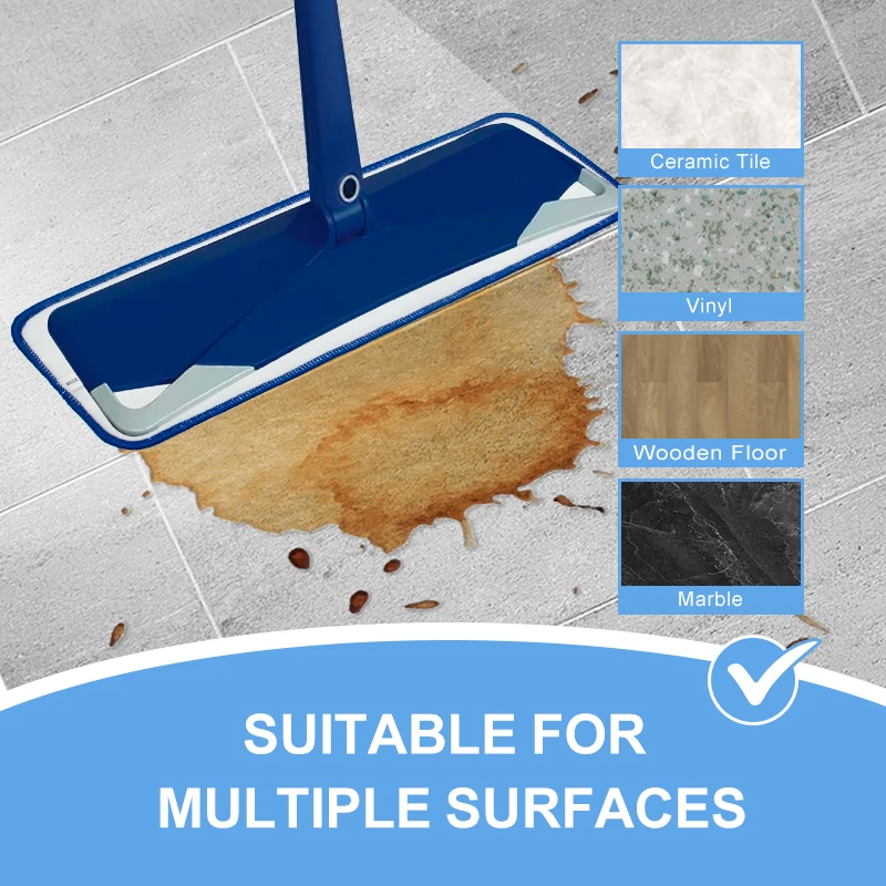 Factory Price Reusable Washable Floor Cleaning Microfiber Mop Pad for Bona Floor Cleaning Mop Pad Replacement