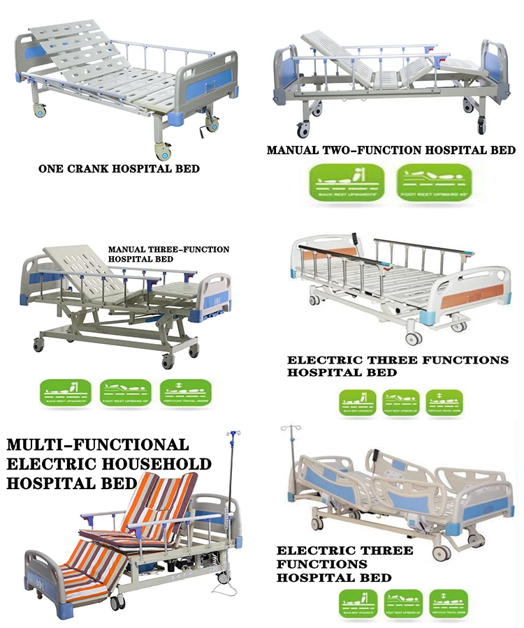 Cheap Price Manual Hospital Bed,Adjustable Medical Bed Hospital Equipment,Patient Bed One Crank Hospital Bed 1 Function