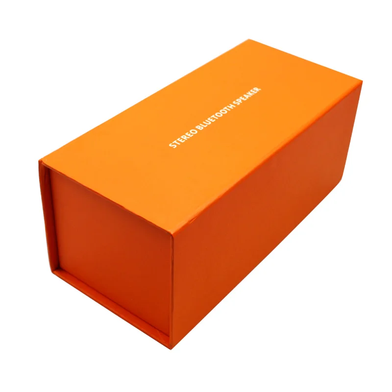 15 Years Factory Custom Design Printing orange Magnetic Luxury Paper Gift Box
