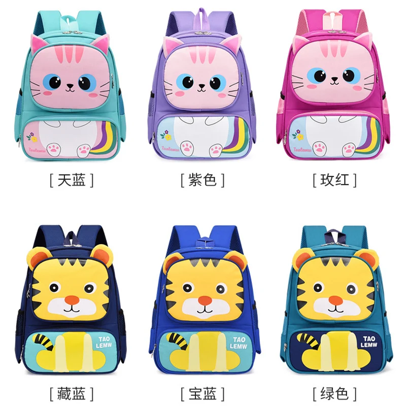 2022 New Burden-Reducing Cat 3D Book Bag School Wholesale School Bags Kids Backpack