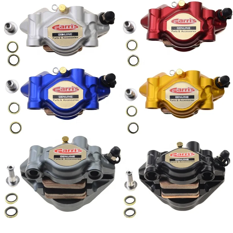 GOOFIT Motorcycle Rear Brake Caliper GP Crab Disc Brake Calliper  Adapter Replacement For Pocket Bike Pit Bike Dirt Scooter kart