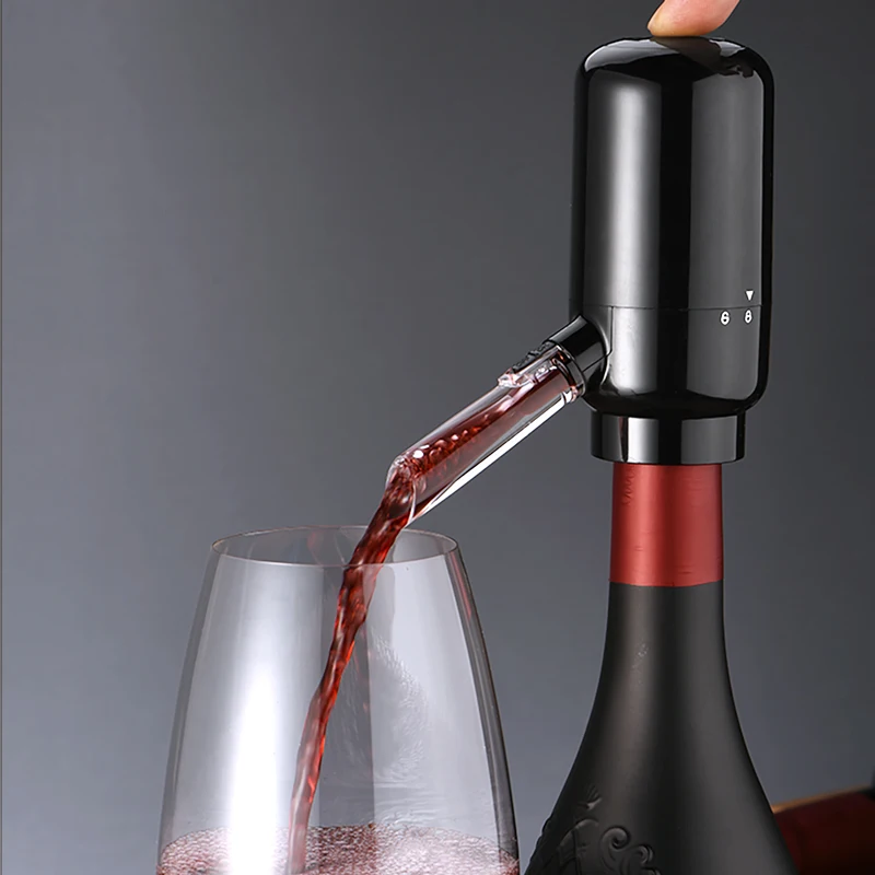 1/6 New Product Ideas 2023 Electric Wine Dispenser Pump Set with Retractable Tube, Portable One-Touch Wine Decanter.