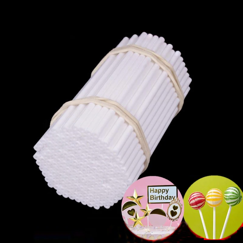 10000Pcs Plastic Lollipop Stick Safe White DIY Baking Accessories Mold Cake Chocolate Sugar Candy Lollypop Baking Tools