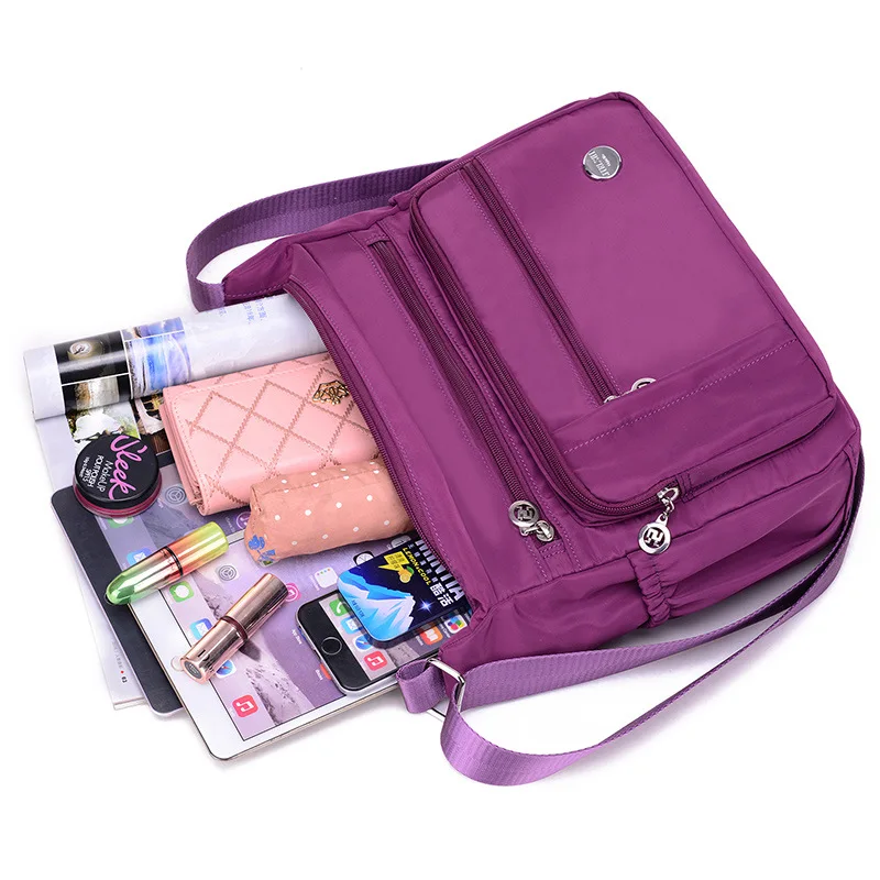 Women Shoulder Handbag Ladies Crossbody Satchel Multiple Pockets Bag NE1257