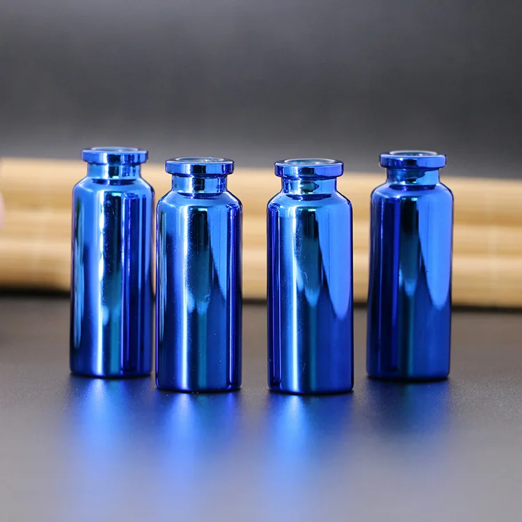 blue vials of sterile powder vial for liquid of medicine