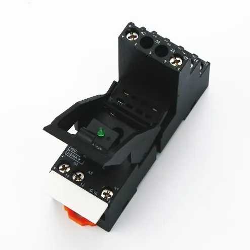 LYAN product power relay socket, applicable relay ORU2ZL, ORU2FL(guide rail installation), with module protection, SH2Z-08TM