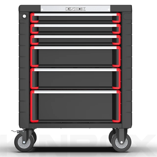 Ningbo Kinbox 6 Drawer  Metal Worktop Professional Cabinet Roller Hand Tool Chest for Car Repair