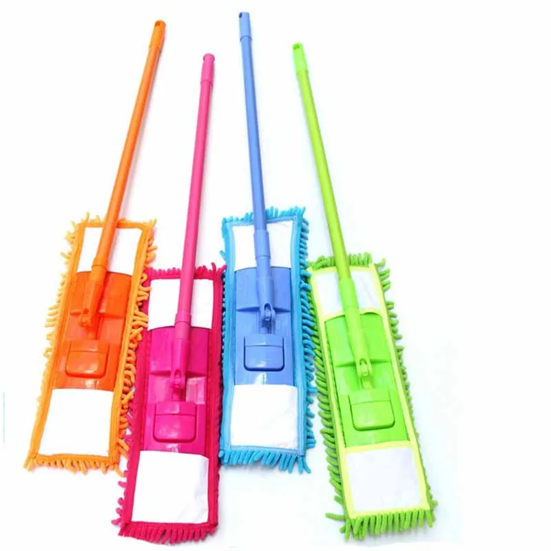 
Hot Sale Folding 360 degree Rotatable Chenille Microfiber Flat Mop For Household Clean 