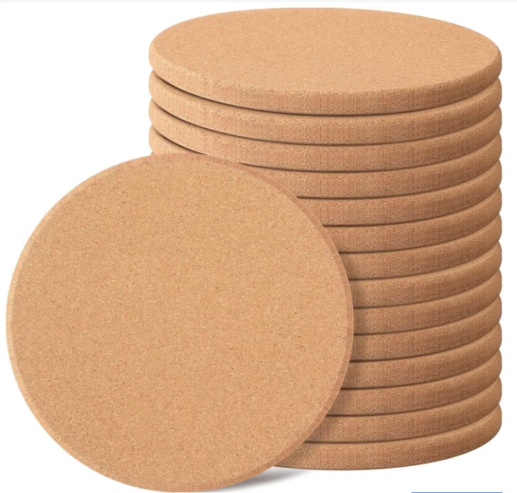 8-Inch Thick Cork Trivet Multifunctional Heat Resistant Hot Plate Stand Hot Dishes Pots Tabletop Mat Countertop Cork Board