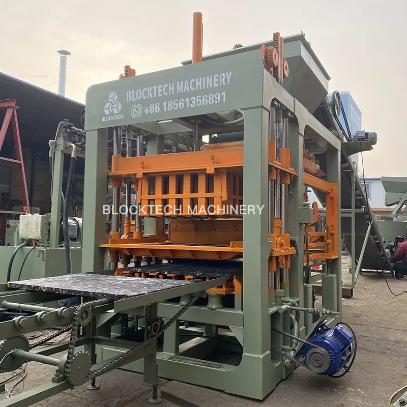 Higher Capacity automatic hydraulic fly ash interlock qt4-15 paving stone dust block making machine Production Line