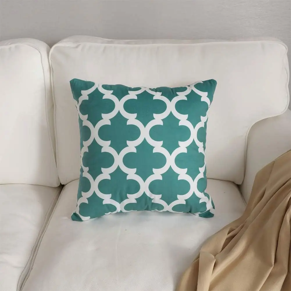 China professional 40x40cm 100% polyester digital printed Cotton Linen custom printing cushion cover with filling