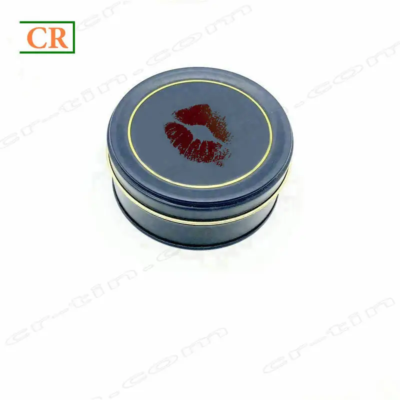 
Round Tin Metal Boxes For Concentrate Glass Jar Packaging With Foam Insert 