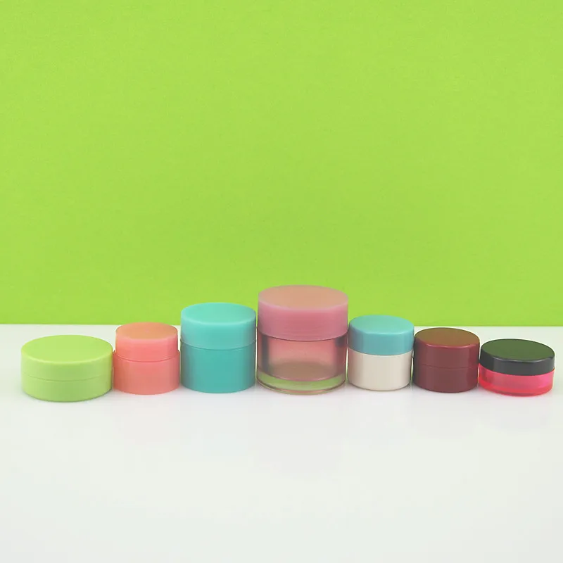 Пластиковая маленькая банка, бальзам для губ, косметическое масло для губ, скраб для губ, уход за кожей, бальзам для губ, горшок