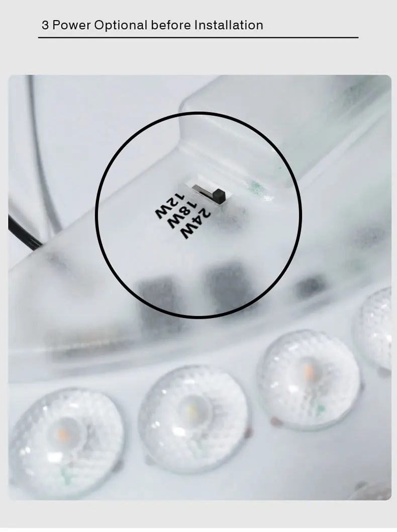 ERP ETL Certificate 12W 18W 24W Ac230v Round Shape Board Energy Saving 5CCT Optional Ceiling Light Panel Light Led Module