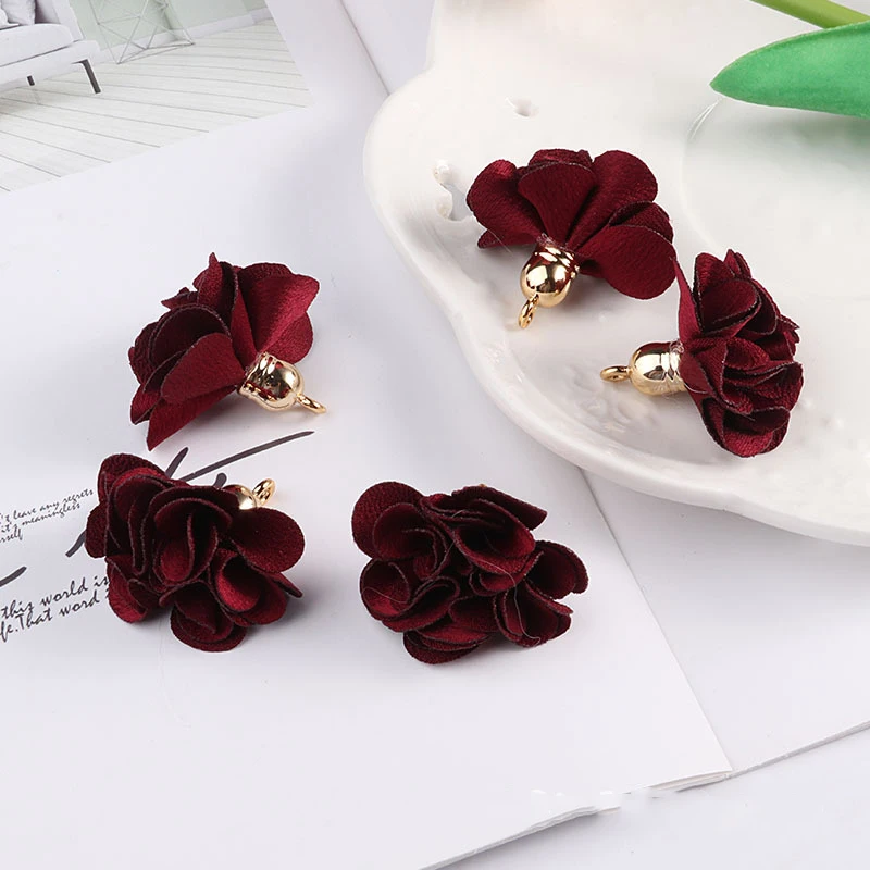 Тканевые подвески с цветами и кисточками для брелоков, ремешки для мобильных телефонов, ювелирные подвески, подвески «сделай сам», Швейные аксессуары