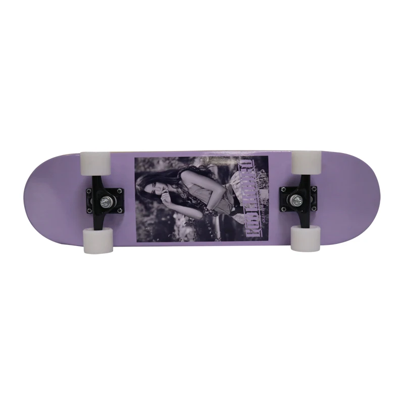 Professional custom high-quality hot-selling 4-wheel Canadian 100% maple skateboard