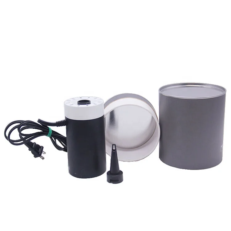 Custom Printed Biodegradable Cardboard Tube Round Electronic Product Box Cylindrical Tube Paper Jar With Metal Bottom