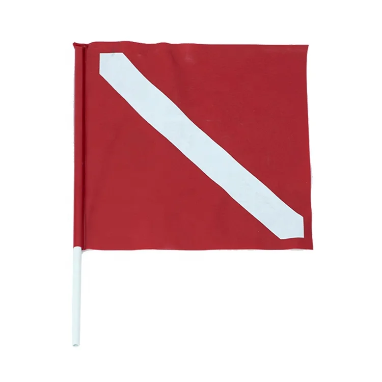 Water Sport Diver Safe PVC Material Red Spearfishing Diving Float Buoy With Flag Diving Accessories
