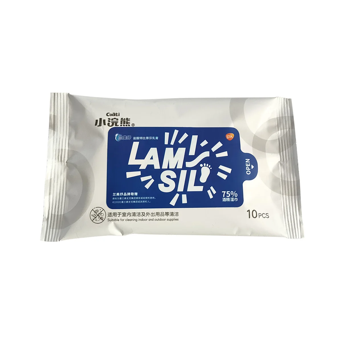 Cleaning Alcohol Isopropyl 75% Antiseptic disinfection Hand Sanitizing Wipes Alcohol Pads Pocket Bag