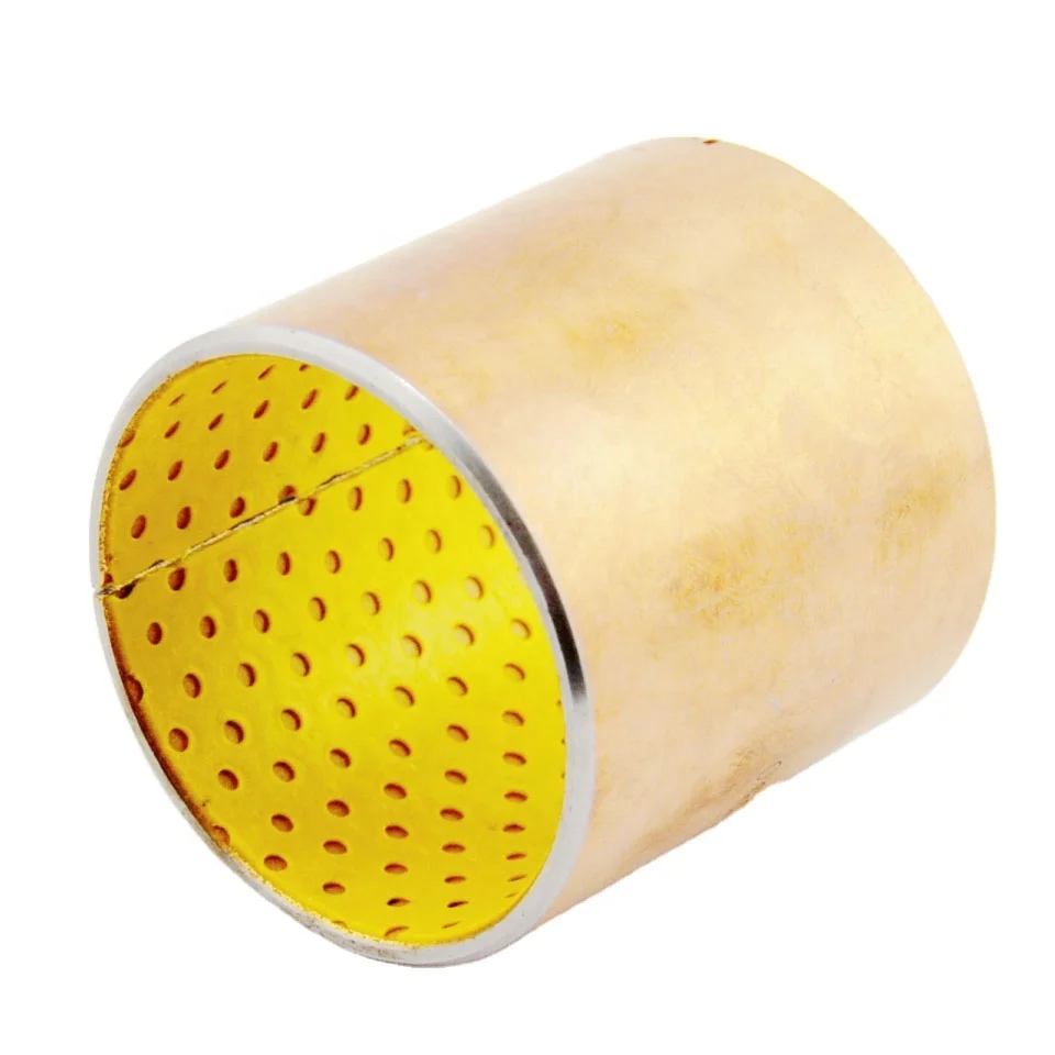 oilless self lubrication DX SF-2 P20 steel sintered bronze layer POM coating bushing 35X39X30