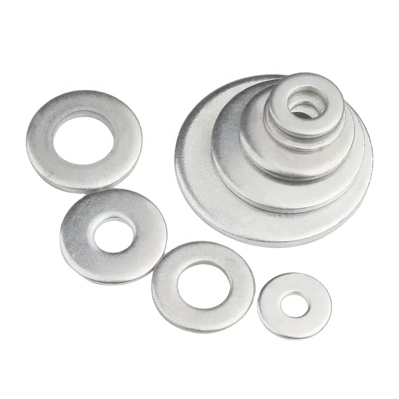 zinc plated flat washer fasteners manufacturers handan xingye fastener yongnian carbon steel grade 4.8 8.8 black din125 127