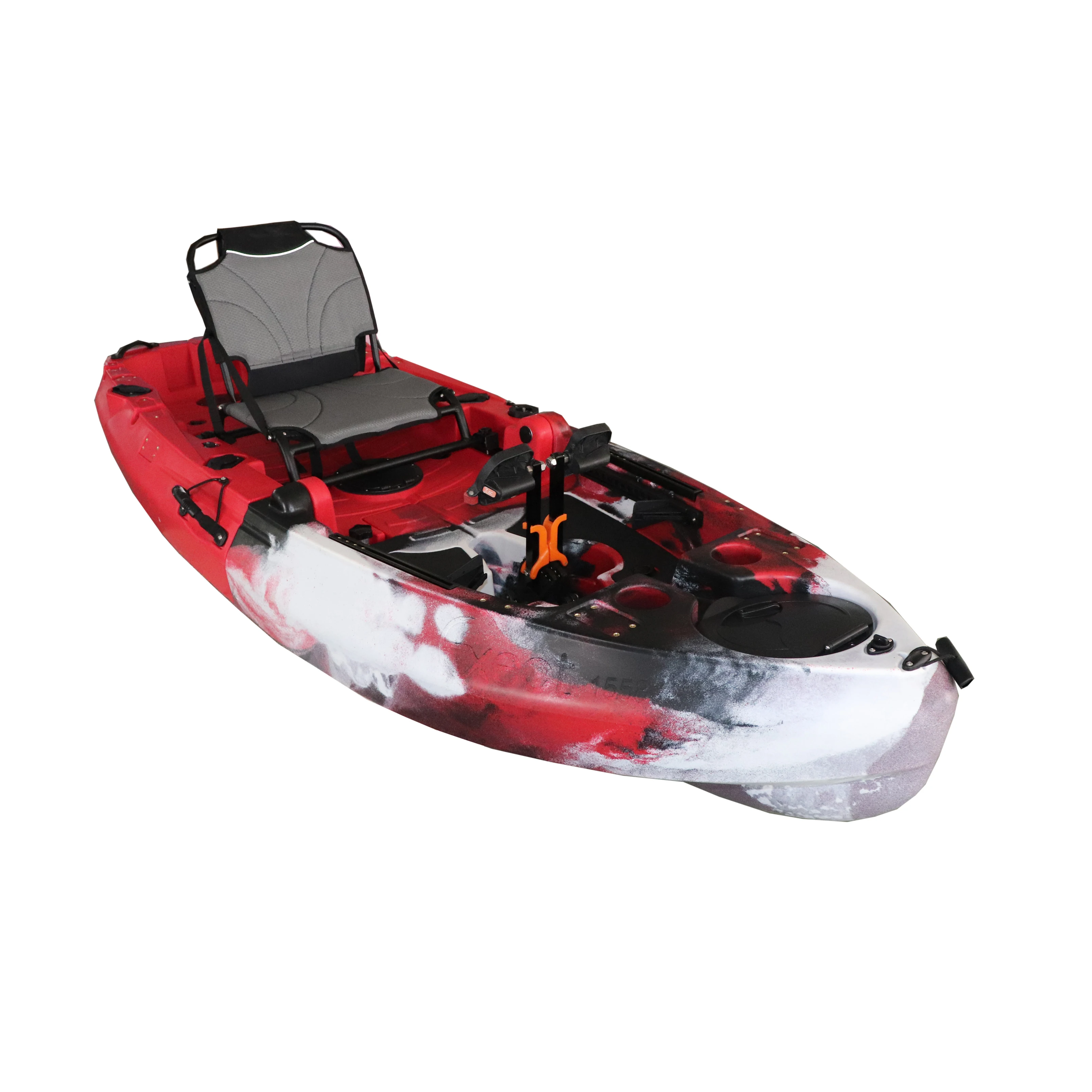2023 new rotomolded folded fishing pedal kayak with fin drive
