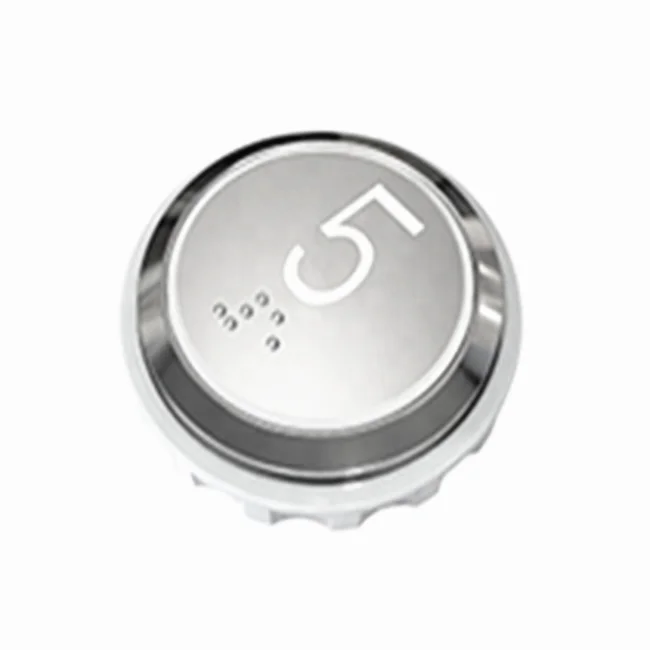 Metal Snap Lift COP LOP Call Switch Round Push  Elevator Button Cover