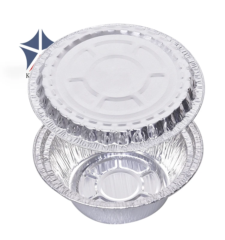 
9 inch 40 oz Foil pans tin plate with clear dome lids 