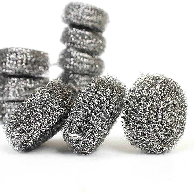 Hot Sale Kitchen Cookware Pot Washing Mesh Scrub Sponge Pans Scrubber Durable Cleaning Stainless Steel Sponges Scourer