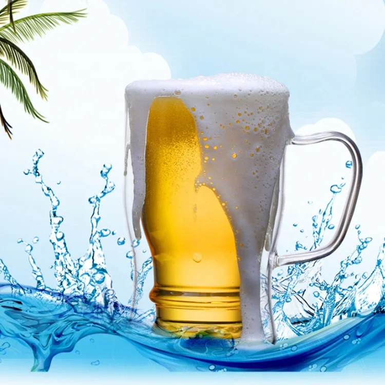 WONDER High Borosilicate Glass Cup With Handle Beer Drinking Mug  Transparent Milk Glass Juice Glass Cup