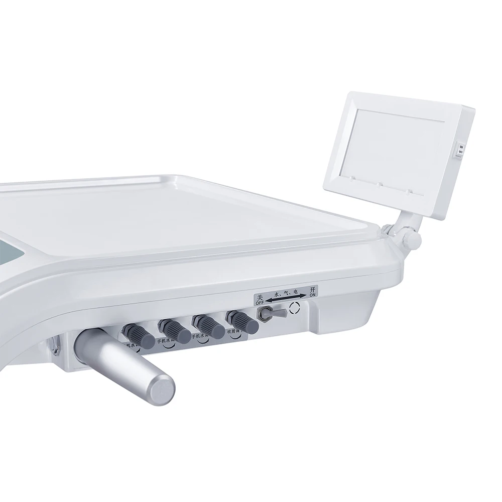 price of dental portable chairs with multi-function doctory tray and foot control