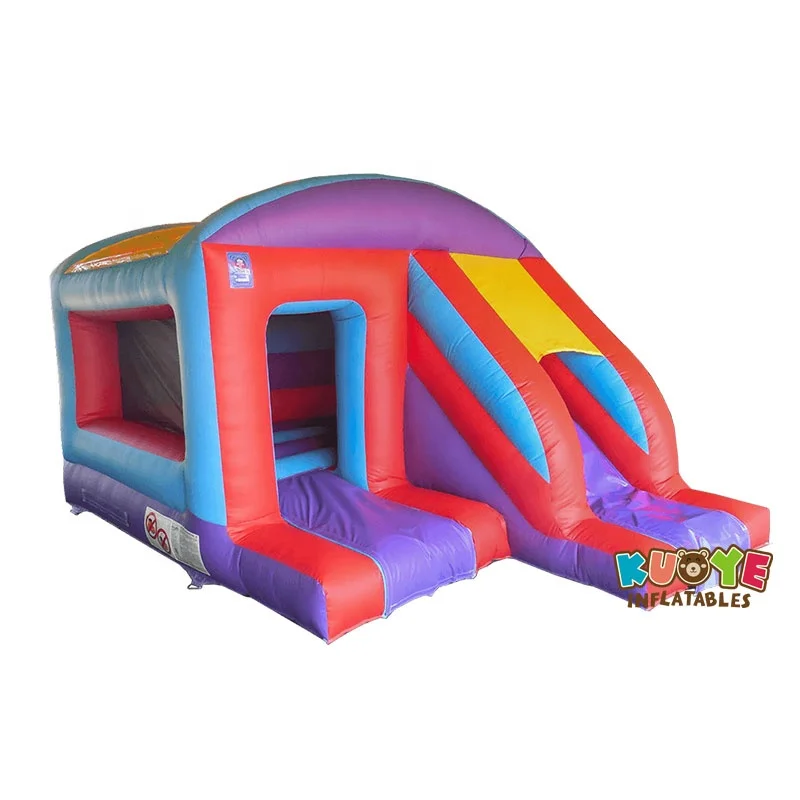 Высококачественный спортивный Надувной розовый батут-замок с горкой