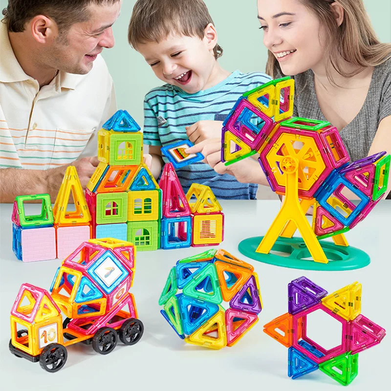 Magnetic Blocks of 3d magnetic cubes building blocks toy tiles for kids