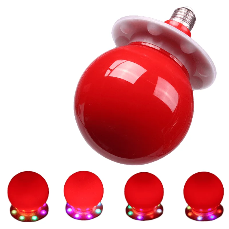 Multi lighting modes flashing effects colors changing led chip smart personality holiday decoration e27 b22 led light bulb ball