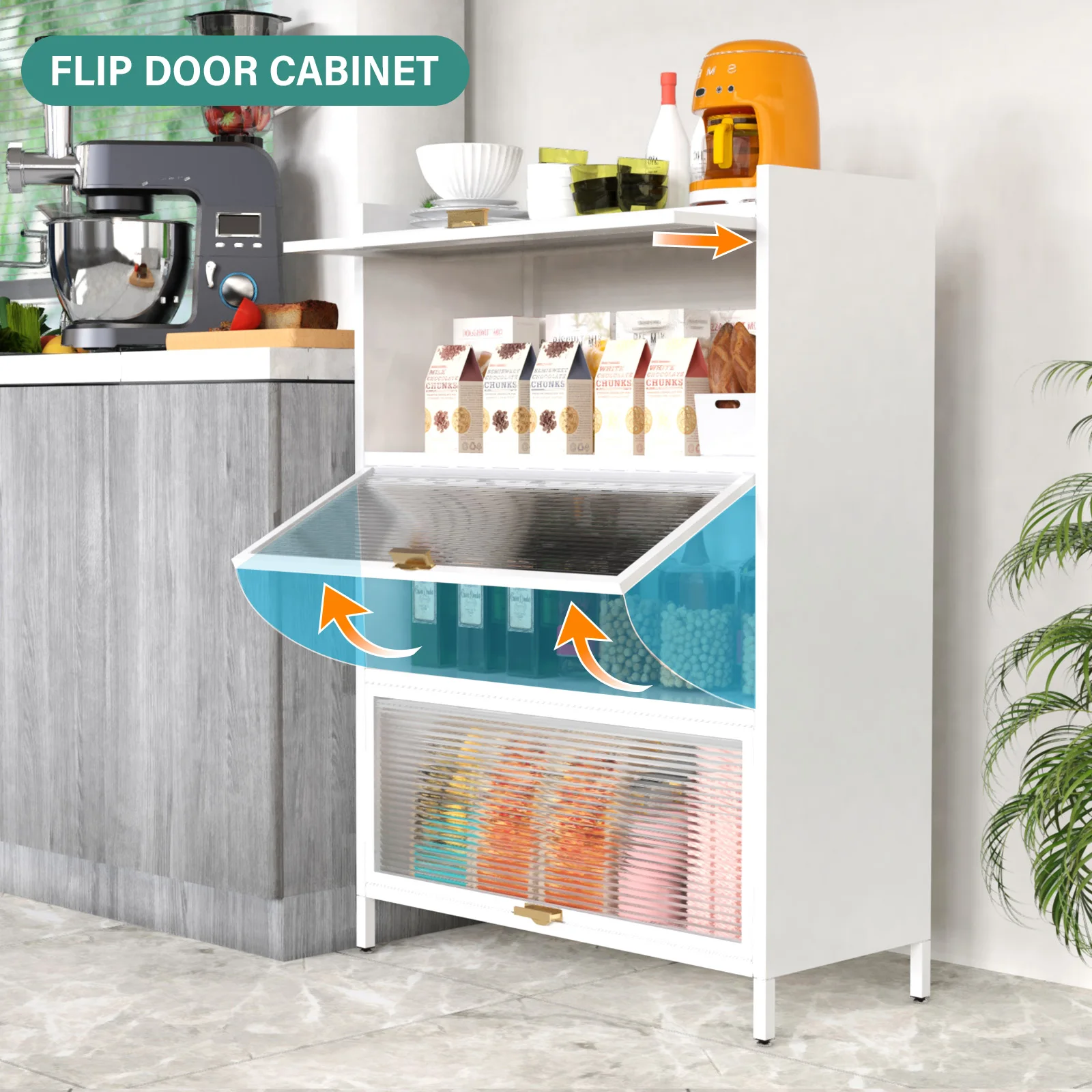 Antique Design 3-Tier Storage Cabinet for Home Office Bedroom Dining Living Room School Hospital Apartment Use New Product